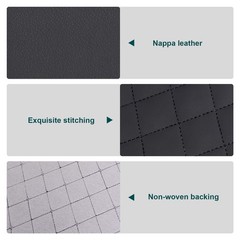 Nappa Quilted Diamond Faux Leather 64″ Wide Foam Backed Car Headliner Upholstery