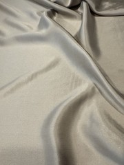 Charmeuse silk sueded 3 yd lot Exotic Silks! Silver Satin 45″ china