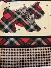 VTG Scottie Dog Daisy Dolly Dress Cotton Cut & Sew Panel Daisy Kingdom Adorable
