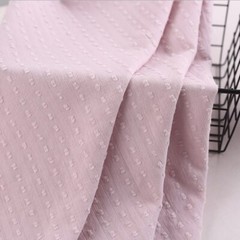 1 yard X 1.43 meter Jacquard Cotton Fabric Soft Summer Dress Shirt Material