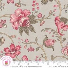 Moda ANTOINETTE 13951 12 Smoke Gray Floral FRENCH GENERAL Quilt Fabric