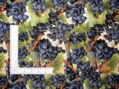 Purple Grape Fabric By The Yard Vine Fruit Wine Grapes Cotton Hoffman
