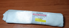 Fabric Remnant .83 yd x 56″ White Crinkle Polyester for Blouse Making or Crafts