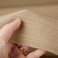 SUNBRELLA 8011 DUPIONE SAND BEIGE OUTDOOR INDOOR FURNITURE FABRIC 1.7 YARDS 54″W