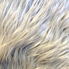 Eden SILVER Shaggy Long Pile Soft Faux Fur Fabric for Fursuit, Cosplay Costume,