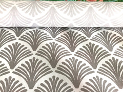 Richloom Outdoor Fabric Taupe Tropical Fan 54” W 5.25 Yard Lot