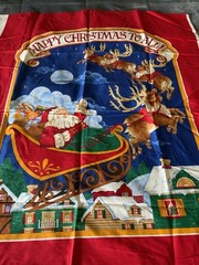 Vintage VIP Cranston Night Before Christmas 30″ x 38″ Cut N Sew Fabric Panel