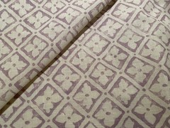 China Seas QUADRILLE Puccini Lavender Tinted 100% Linen Fabric $400 Retail BTY