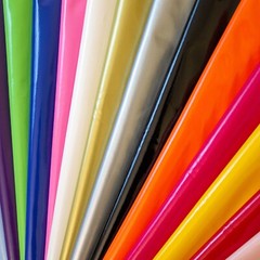 PVC Shiny Stretch Fabric – 1 Way Natural stretch – PU Coated – width 140 cm