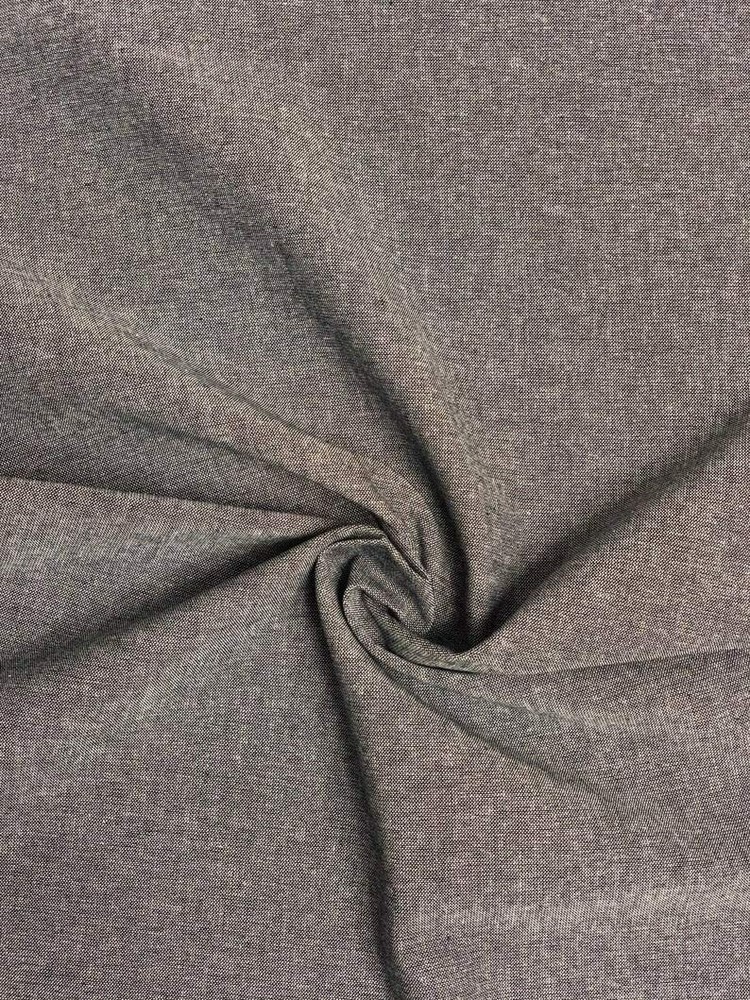 Fabric by the yard Chambray Charcoal Denim 100% Cotton high quality 58″ Wide