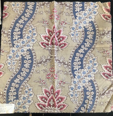 LAURA ASHLEY Portico in Berry 23 3/4 x 24″ Cotton Fabric Sample