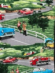 44″ Wide “Planes Trains & Automobiles” by Windham Fabrics – American Vintage BTY