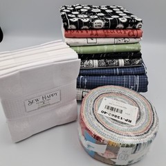 Sew Journal Quilt Cotton Fabric J Wecker Frisch Riley Blake Bundle + Yardage