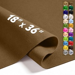 Brown Soft Acrylic Felt Fabric Sheet Sewing Home DIY Projects 18×36 Inch