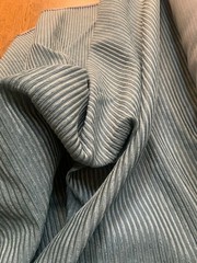 SAMPLE ONLY – Scalamandre Blue Green “Stoddard” Silk designer upholstery fabric