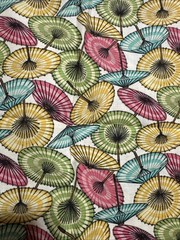 Michael Miller Fabric China Doll Umbrellas #C630 By The Yard