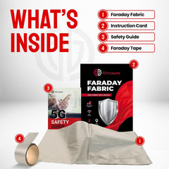 Faraday Fabric & Tape Kit (1 Yard; 44 X 36 in Fabric; 197 in Tape) – Copper-Nick