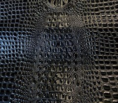 Black Swamp 3D Crocodile embossed Leather Faux vinyl upholstery, purses…