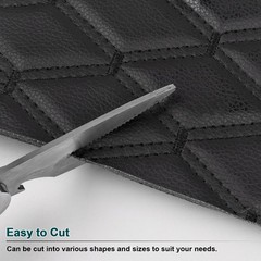 Auto Headliner Upholstery 63″ Diamond Quilted PU Leather 6mm Foam Backed By Yard