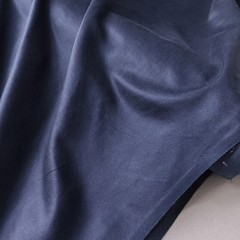 53” Wide 17 Momme Natural Silk Satin Material Silk Cotton Charmeuse Fabric Navy