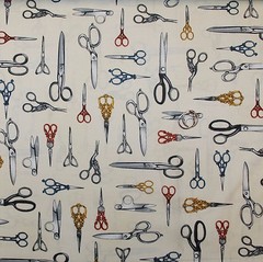 BonEful Fabric FQ Cotton Quilt Silver Sewing Machine Embroidery Scissors Shears