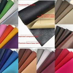 45+ Colors Self-Adhesive Vinyl Fabric Faux Leather 56″Wide Continuous By Yard