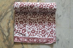 Floral Hand Block 7 Yard 100%Cotton Fabric NO TARRIF CHARGES 100%✅ZK-382