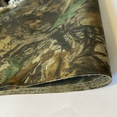 Timber Fabric Green brown Camouflage Waterproof cuts 22” by 70” piece