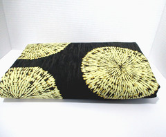 Waverly Fabric Sunburst Gold & Black Print Tie Dye Boho Halloween 4 Yards