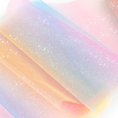 Glitter Fabric Tulle Glitter Rainbow Sparkle Tulle Gradient Craft Shimmer Color