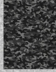 Camo Camouflage Silver Black C8000 Timeless Durable Cotton Fabric