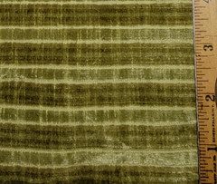 Luxurious Ribbed Velvet Upholstery Fabric Avocado Green By The Yard Wide Wale 51