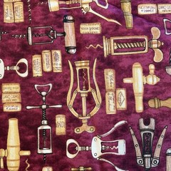 Through The Grapevine Maroon Wine Cork Corkscrew Opener Tap Dan Morris 2 Yards