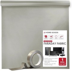 Faraday Fabric 44″x20 ft + Tape – Military Grade Shielding