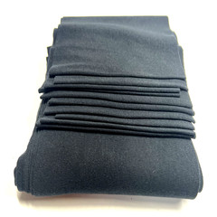 Jersey Cuffing Rib Black Fabric Knit for Sweatshirt 60″ X 7″ Tubular 10 pieces
