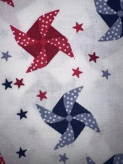 America’s 250 Favorite Patriotic Fabrics Pinwheels & Stars Red White Blue