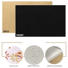 5PCS Self Adhesive Felt Sheet – Black Felt Sheets with Adhesive Backing for Draw