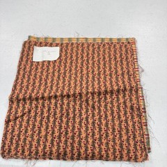 Vintage pre cut quilting fabric squares 8 12″ square floral plaid red orange