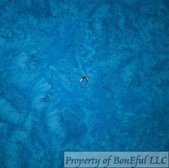 BonEFul Cotton Quilt Aqua Teal Blue Water Wave Pool Texture Blender Batik SCRAP