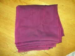 Georgette-burgundy sheer synthetic fiber fabric 58″ w x 4+yds