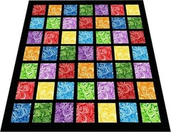 Vibrant 12×12″ 50-Piece Paisley Cotton Fabric Squares for Quilting & Crafts
