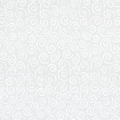 MUSLIN MATES White on White Swirl Moda Quilt Fabric by the 1/2 yd #9920 -11