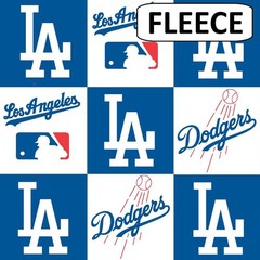 Los Angeles Dodgers MLB Official, 60″ wide FLEECE – Continuous yards available.