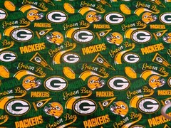 NFL GREENBAY PACKERS DESIGN 1/2 YARD PIECE 100% COTTON NEW 58″ WIDE NEW DESIGN