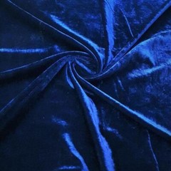 3Y Blue Tunic Fabric Velvet Dressmaking Crafted Material Sewing Solid Fabric 58″