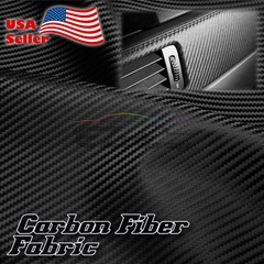 Black Carbon Fiber Fabric Cloth Marine Vinyl 54″ Wide Plain Weave Upholstery