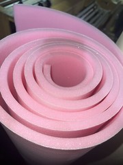 Pink Sew foam Upholstery first quality 1/2″ craft Padding W/Scrim Backing 55″