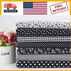 Luxurious Black Floral Cotton Fat Quarter Bundles for Elegant DIY Quilting