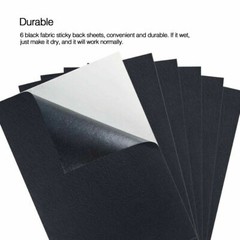 1-10 Pieces Black Self Adhesive Back Felt Sheets Fabric Sticky Art Craft Making