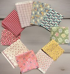 Feedsack Reproduction Fat Quarter Bundles 10 Depression Era Prints 1930s-50s NEW